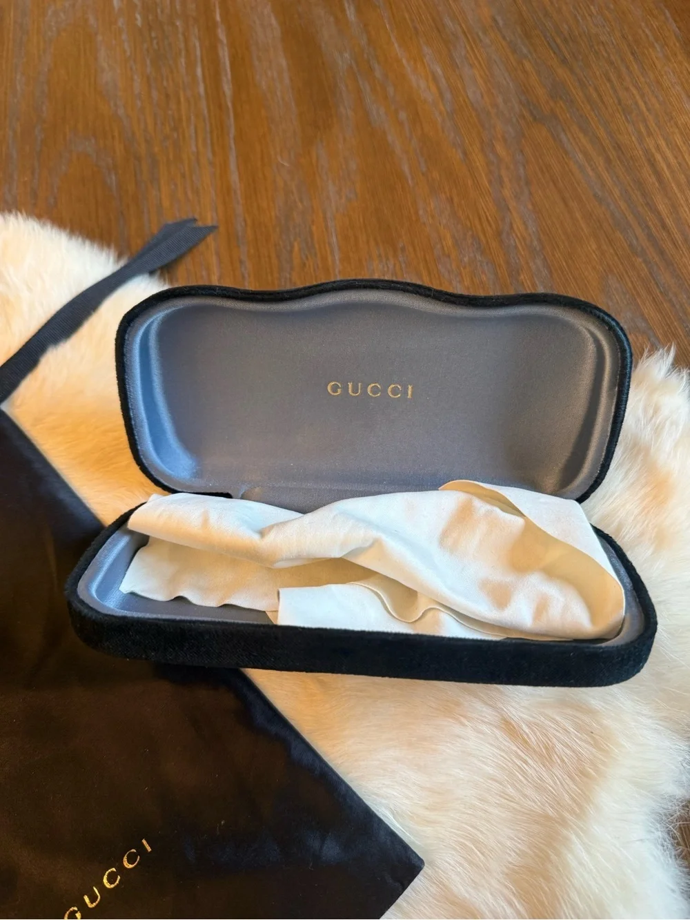 Gucci black velvet